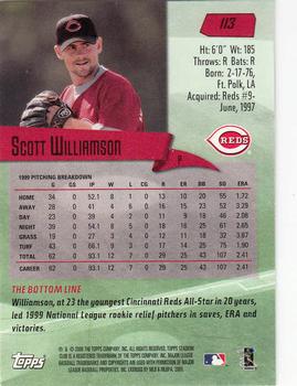 2000 Stadium Club #113 Scott Williamson Back