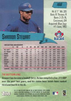 2000 Stadium Club #166 Shannon Stewart Back