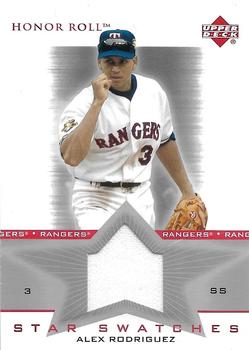 2002 Upper Deck Honor Roll - Star Swatches Game Jersey #SSAR4 Alex Rodriguez Front