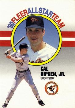 1990 Fleer - '90 Fleer All-Star Team #8 Cal Ripken, Jr. Front