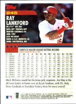 2000 Topps #245 Ray Lankford Back