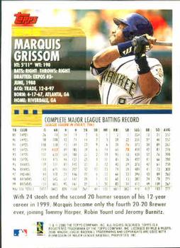 2000 Topps #246 Marquis Grissom Back