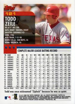 2000 Topps #121 Todd Zeile Back