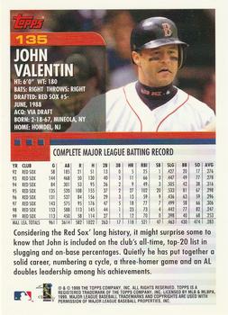 2000 Topps #135 John Valentin Back
