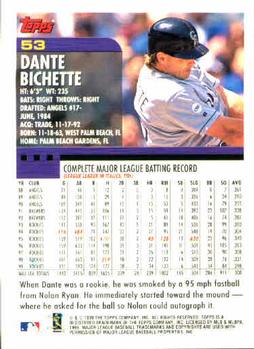 2000 Topps #53 Dante Bichette Back
