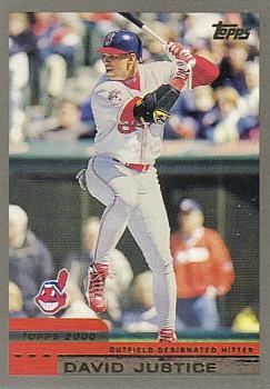 2000 Topps #66 David Justice Front