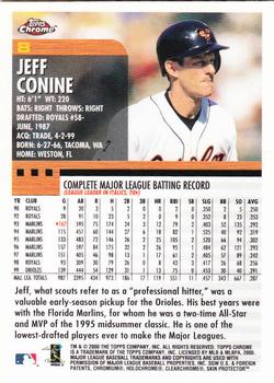 2000 Topps Chrome #8 Jeff Conine Back