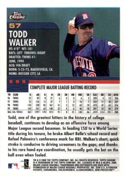 2000 Topps Chrome #57 Todd Walker Back