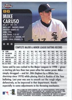 2000 Topps Chrome #86 Mike Caruso Back