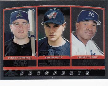 2000 Topps Chrome #202 Jack Cust / Mike Colangelo / Dee Brown Front