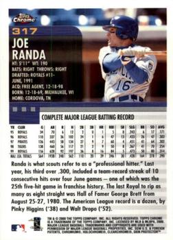 2000 Topps Chrome #317 Joe Randa Back