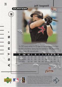 2002 Upper Deck Ovation - Silver #29 Jeff Bagwell Back