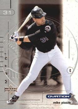 2002 Upper Deck Ovation - Silver #49 Mike Piazza Front