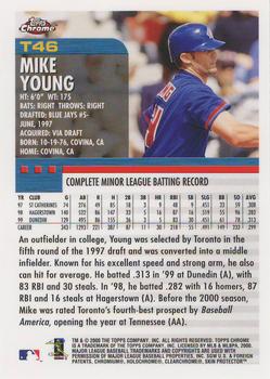 2000 Topps Chrome Traded & Rookies #T46 Mike Young Back