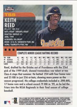 2000 Topps Chrome Traded & Rookies #T55 Keith Reed Back