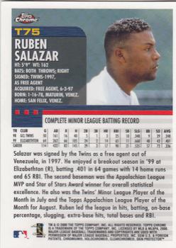 2000 Topps Chrome Traded & Rookies #T75 Ruben Salazar Back