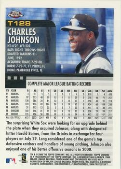 2000 Topps Chrome Traded & Rookies #T128 Charles Johnson Back