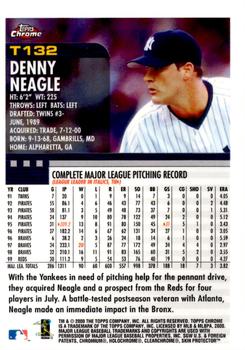 2000 Topps Chrome Traded & Rookies #T132 Denny Neagle Back
