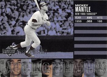 2002 Upper Deck Piece of History - Batting Champs #B6 Mickey Mantle  Front
