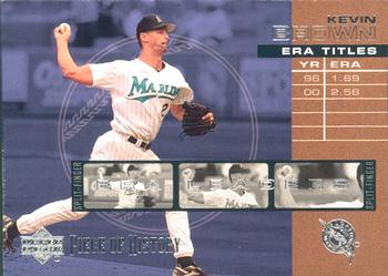 2002 Upper Deck Piece of History - ERA Leaders #E8 Kevin Brown  Front