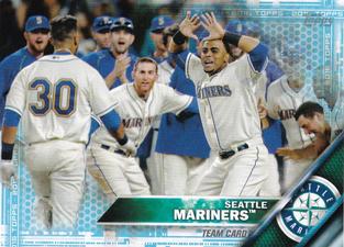 2016 Topps Mini - Blue #79 Seattle Mariners Front