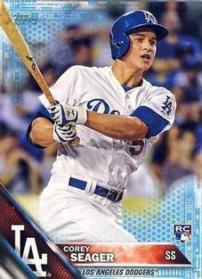 2016 Topps Mini - Blue #85 Corey Seager Front