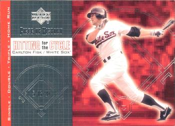 2002 Upper Deck Piece of History - Hitting for the Cycle #H4 Carlton Fisk  Front