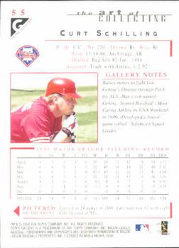 2000 Topps Gallery #55 Curt Schilling Back