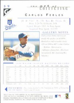 2000 Topps Gallery #59 Carlos Febles Back
