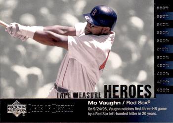 2002 Upper Deck Piece of History - Tape Measure Heroes #TM9 Mo Vaughn  Front