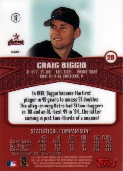2000 Topps Gold Label #17 Craig Biggio Back