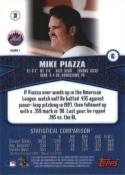 2000 Topps Gold Label #31 Mike Piazza Back