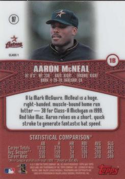 2000 Topps Gold Label #97 Aaron McNeal Back