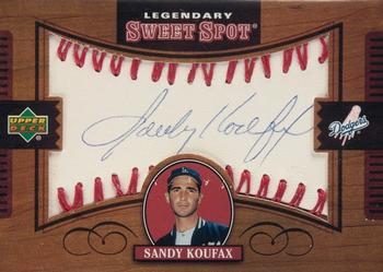 2002 Upper Deck Sweet Spot - Legendary Signatures #L-SK Sandy Koufax Front