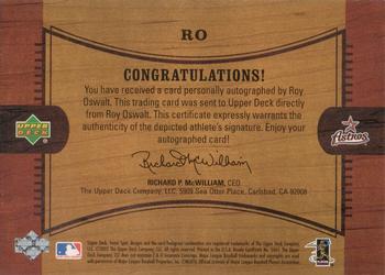 2002 Upper Deck Sweet Spot - Signatures #RO Roy Oswalt Back