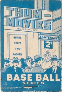 1937 Goudey Thum-Movies (R342) #1 John Irving Burns Front