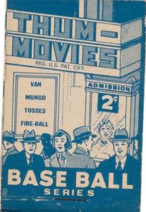 1937 Goudey Thum-Movies (R342) #6 Van Lingle Mungo Front