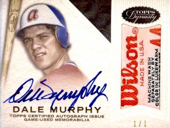 2016 Topps Dynasty - Autograph Patches Black #AP-DMU1 Dale Murphy Front