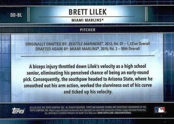 2016 Bowman Draft - Draft Dividends #DD-BL Brett Lilek Back