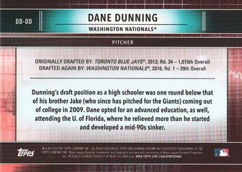 2016 Bowman Draft - Draft Dividends #DD-DD Dane Dunning Back