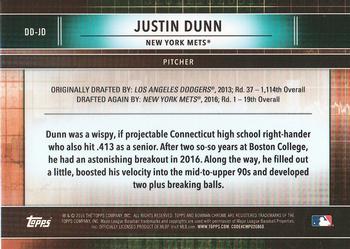 2016 Bowman Draft - Draft Dividends #DD-JD Justin Dunn Back