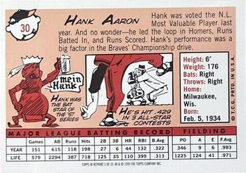 2000 Topps - Hank Aaron Chrome #5 Hank Aaron Back