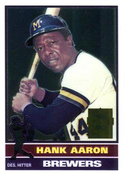 2000 Topps - Hank Aaron Chrome #23 Hank Aaron Front