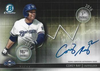 2016 Bowman Draft - Draft Dividends Autographs #DD-CR Corey Ray Front