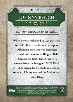2016 Bowman Draft - Chrome MLB Draft History #MLBD-JB Johnny Bench Back