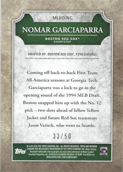 2016 Bowman Draft - Chrome MLB Draft History Gold #MLBD-NG Nomar Garciaparra Back