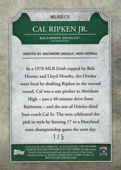 2016 Bowman Draft - Chrome MLB Draft History Red #MLBD-CR Cal Ripken Jr. Back