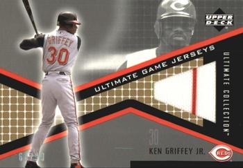 2002 Upper Deck Ultimate Collection - Game Jersey Tier 1 #JB-KG Ken Griffey Jr.  Front