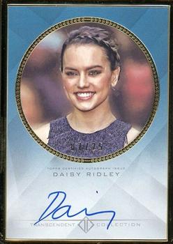 2016 Topps Transcendent Collection - Transcendent Collection Framed Autographs  Blue #TCA-DR Daisy Ridley Front