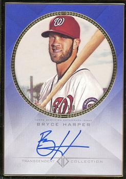 2016 Topps Transcendent Collection - Transcendent Collection Framed Autographs Purple #TCA-BH Bryce Harper Front